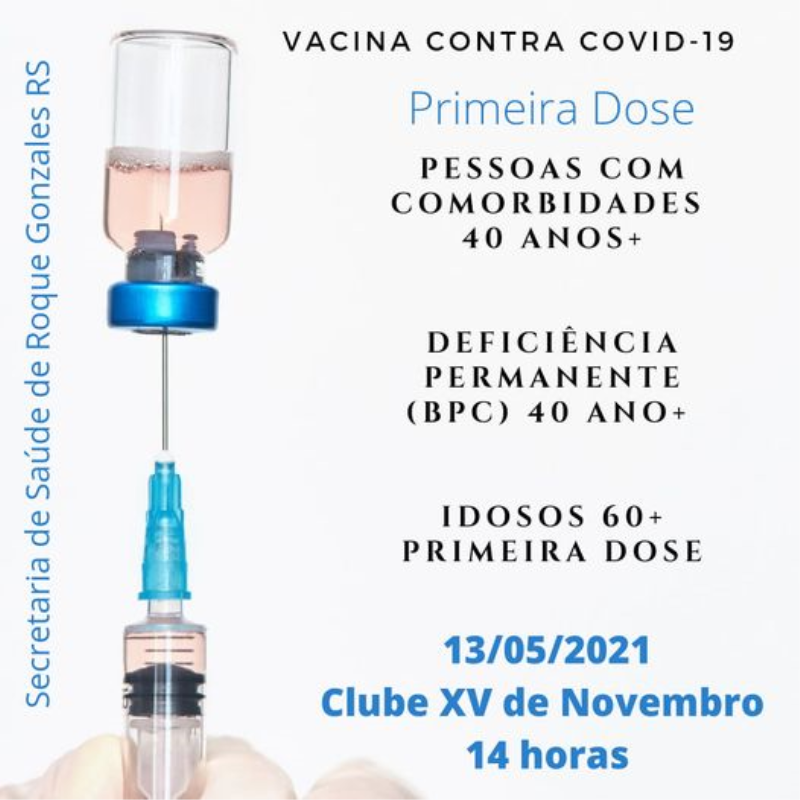 VACINAÇÃO CONTRA COVID-19: GRUPO AMPLIADO